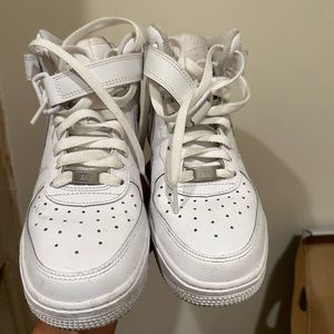 Hi top Nike Air Force 1s
